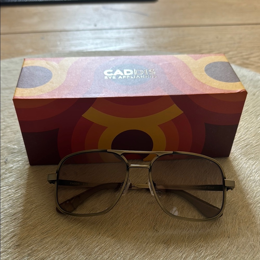 Caddis Capri Brown Aviator blue light glasses